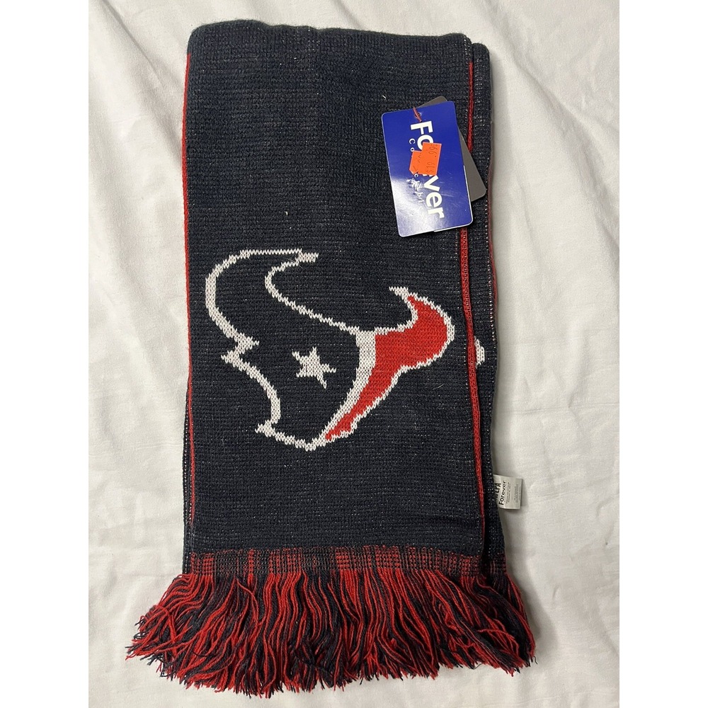 Forever Collectibles Scarf Houston Texans JJ Watt #99 Blue & Red NFL Football